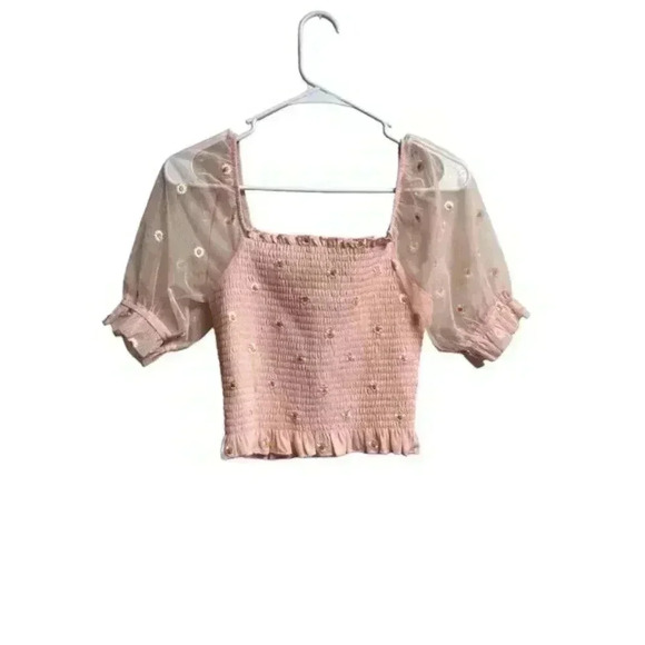 Alter’d State‎ Smocked Crop Top - Picture 1 of 6